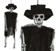 HANGING SKELETON WITH HAT 47 CM