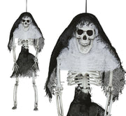 HANGING SKELETON WITH HOOD 45 CM