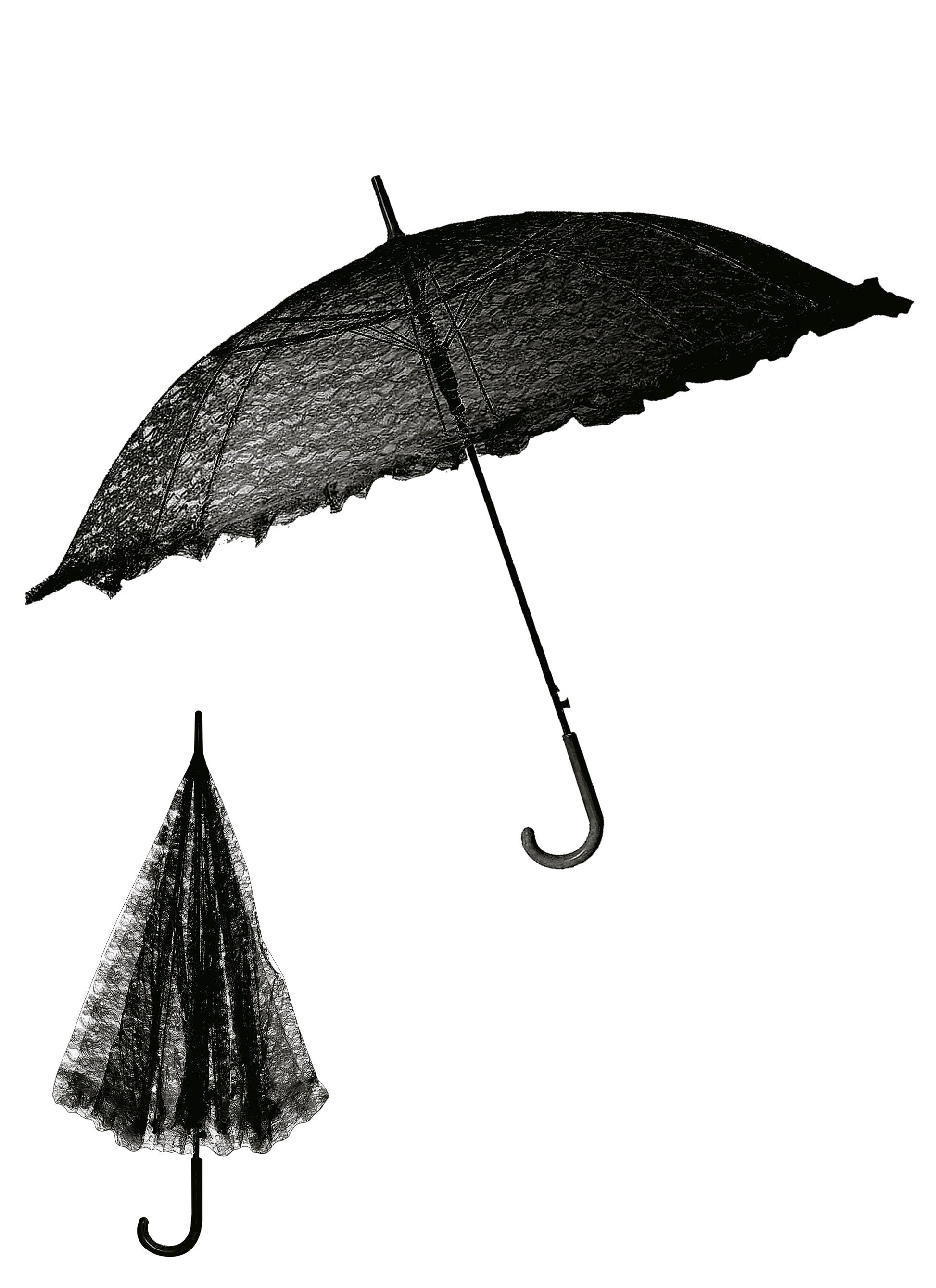 GOTHIC UMBRELLA BLACK 70 CM