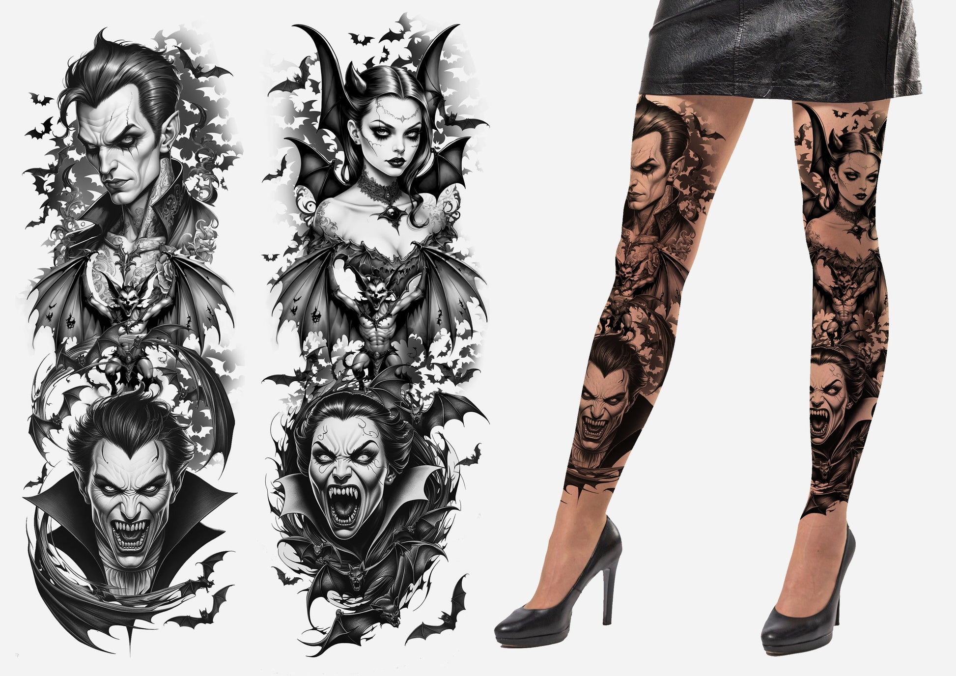 TATTOO EFFECT TIGHTS