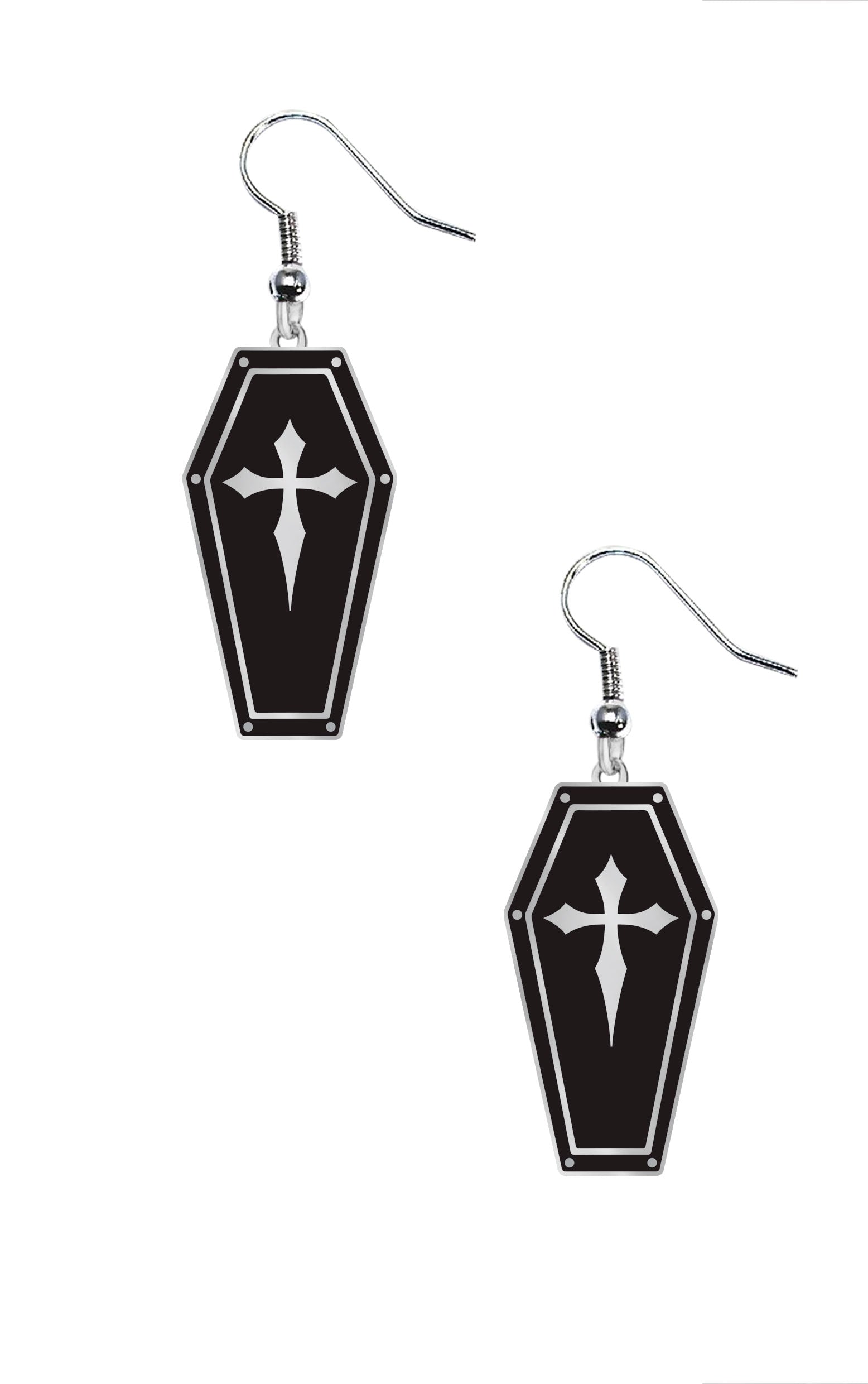HALLOWEEN EARRINGS, COFFIN