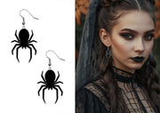 HALLOWEEN EARRINGS, SPIDERS
