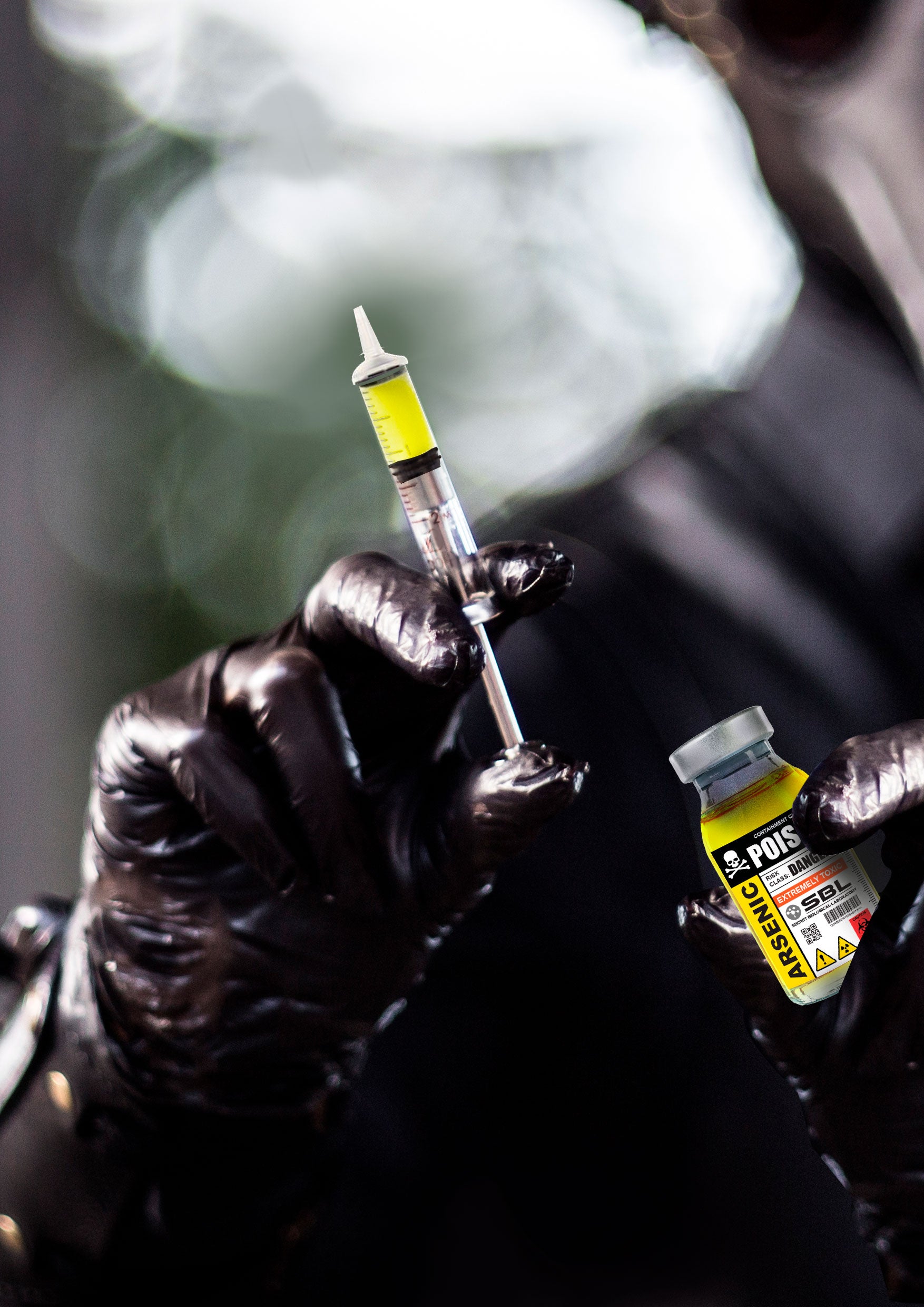 POISON CANISTER WITH SYRINGE