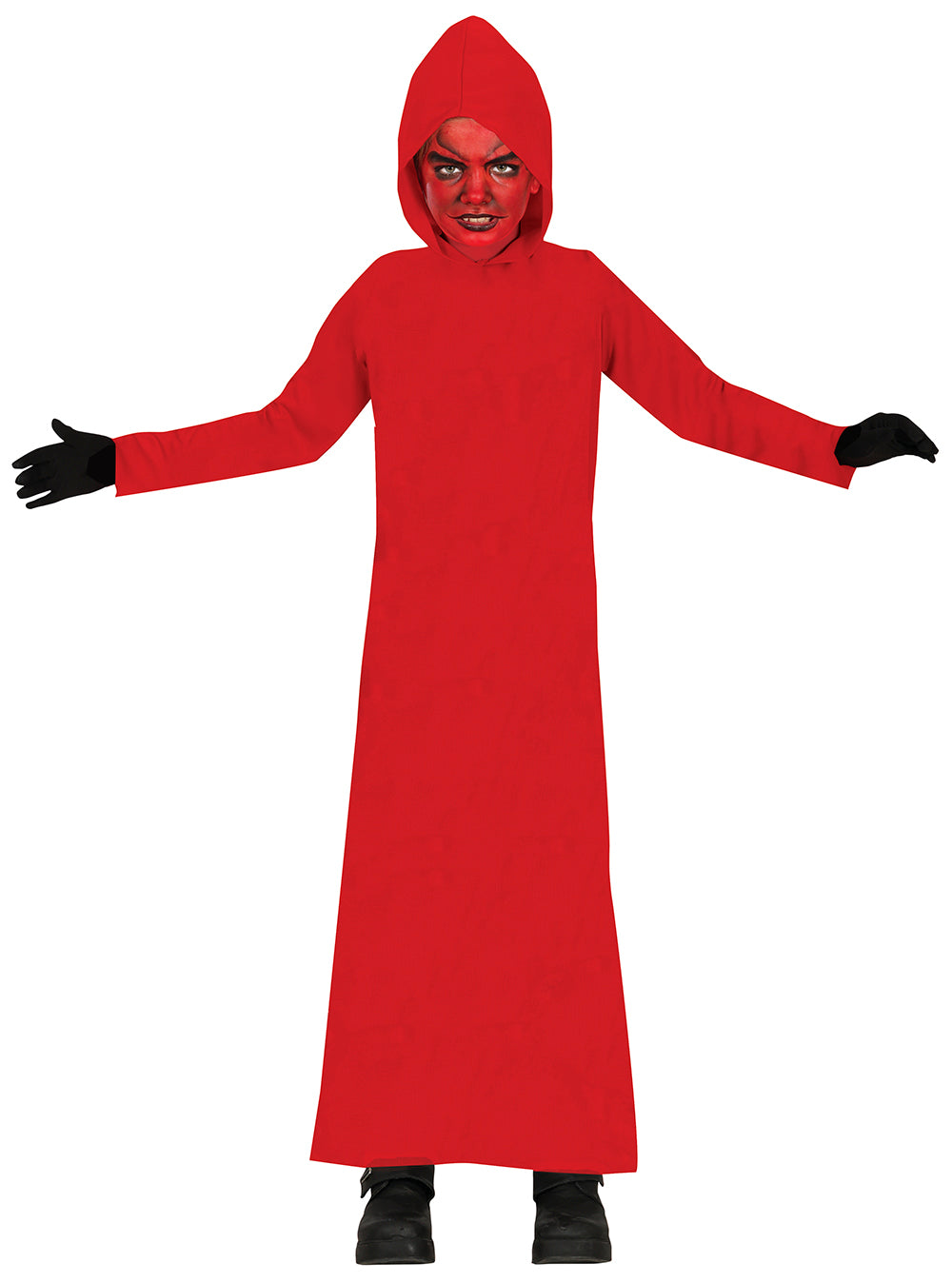 TUNIC WITH HOOD, RED, CHILDREN