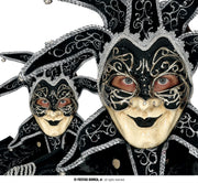 BLACK VENETIAN MASK