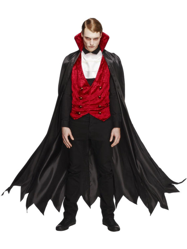 Fever Vampire Costume, Black & Red - 2