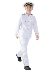 Captain Costume, Child, White - 1