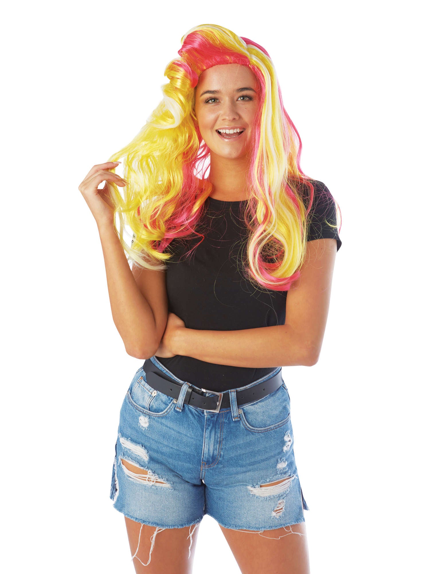 UV Rainbow Wig 1