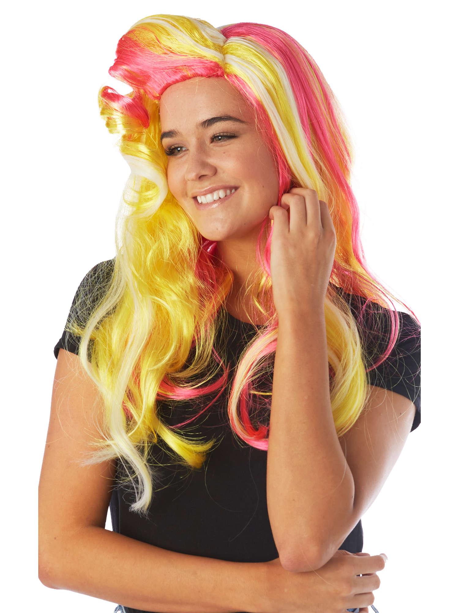 UV Rainbow Wig 2