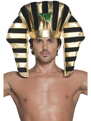 Pharaoh Headpiece, Black & Gold 1