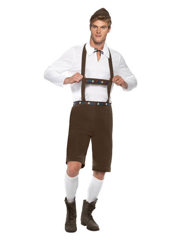 Bavarian Man Costume, Brown - 2