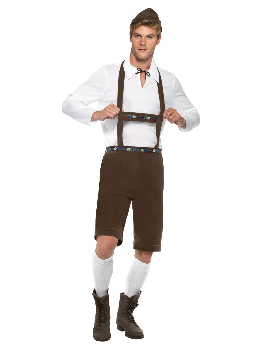 Bavarian Man Costume, Brown - 1