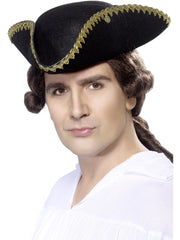 Dick Turpin Tricorn Hat, Black 1