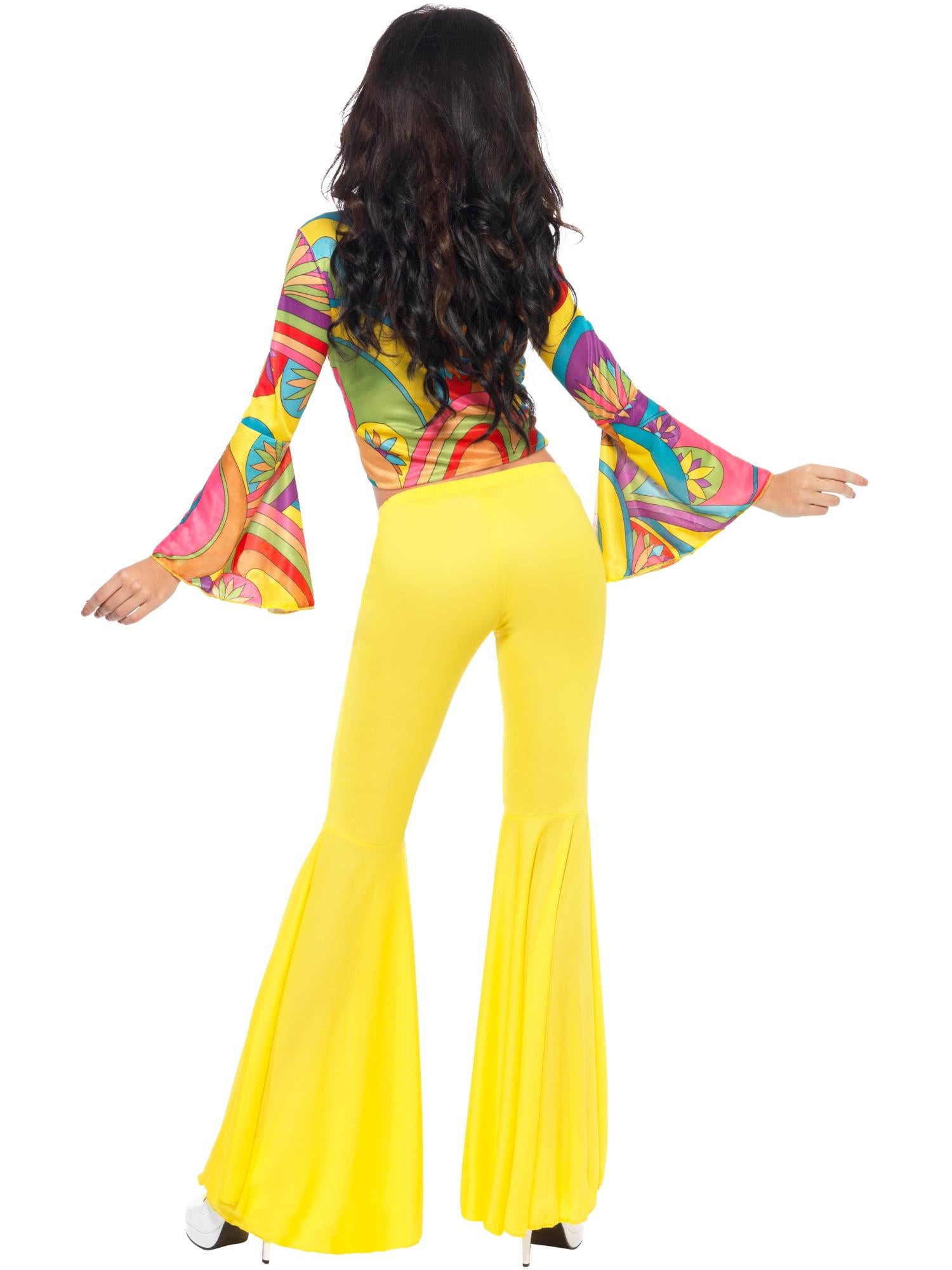 70s Groovy Babe Costume, Yellow 2