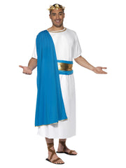 Roman Senator Costume, Blue & White - 1