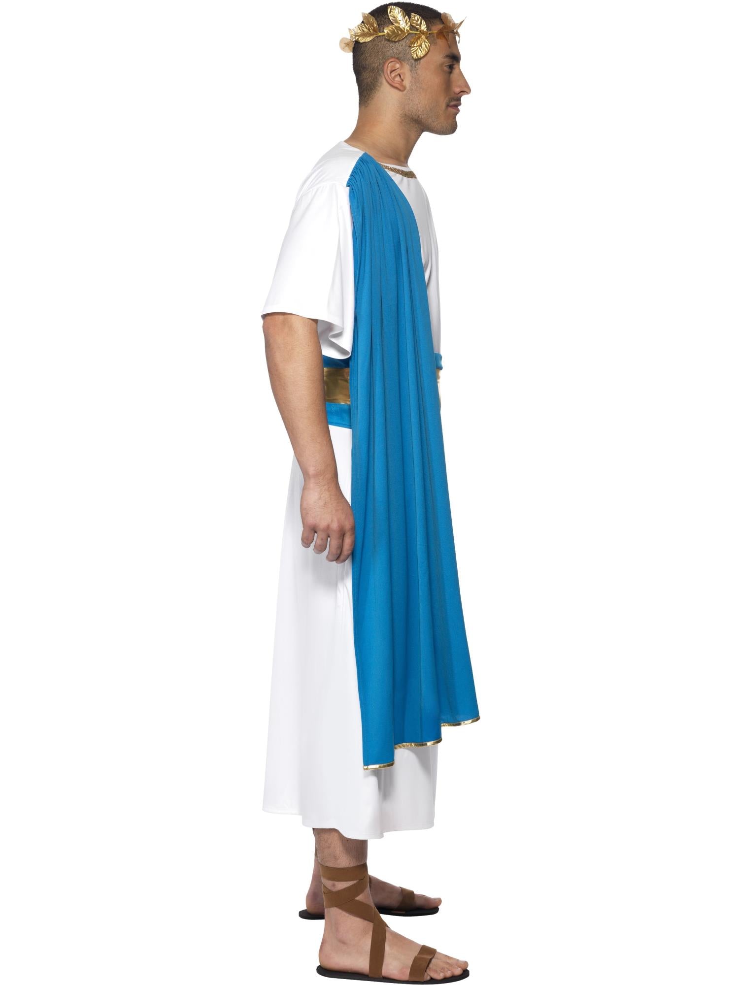 Roman Senator Costume, Blue & White 3
