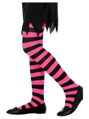 Tights, Black & Fuchsia - 1