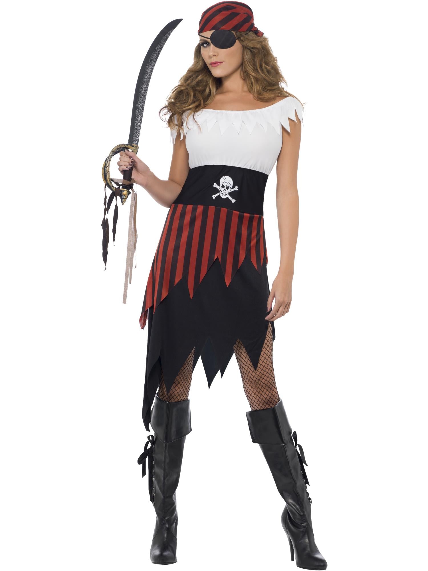 Pirate Wench Costume, Black 1
