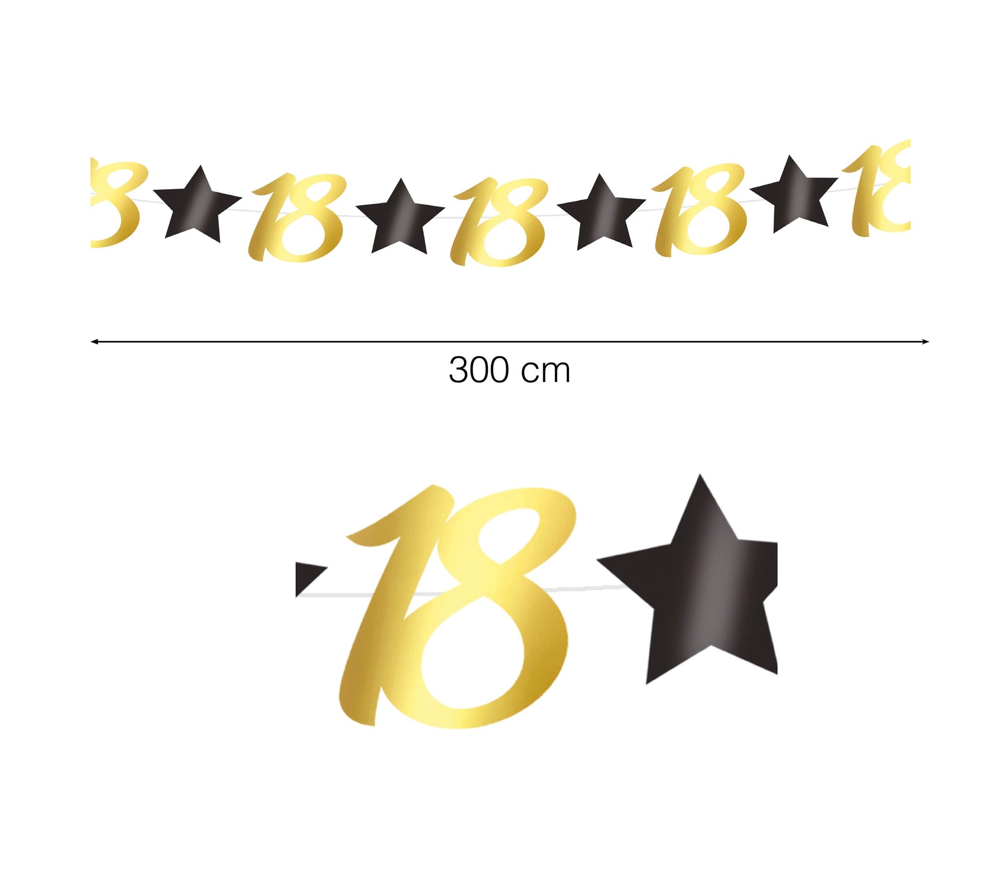 BIRTHDAY GARLAND, 300 CM