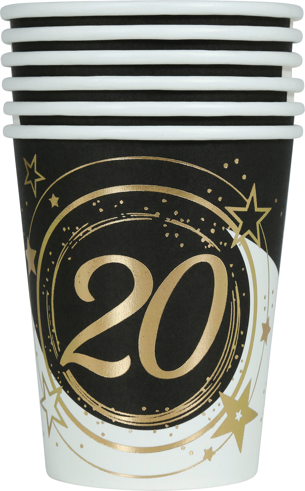 BAG: 6 GLASSES 240 ML, 9 CM