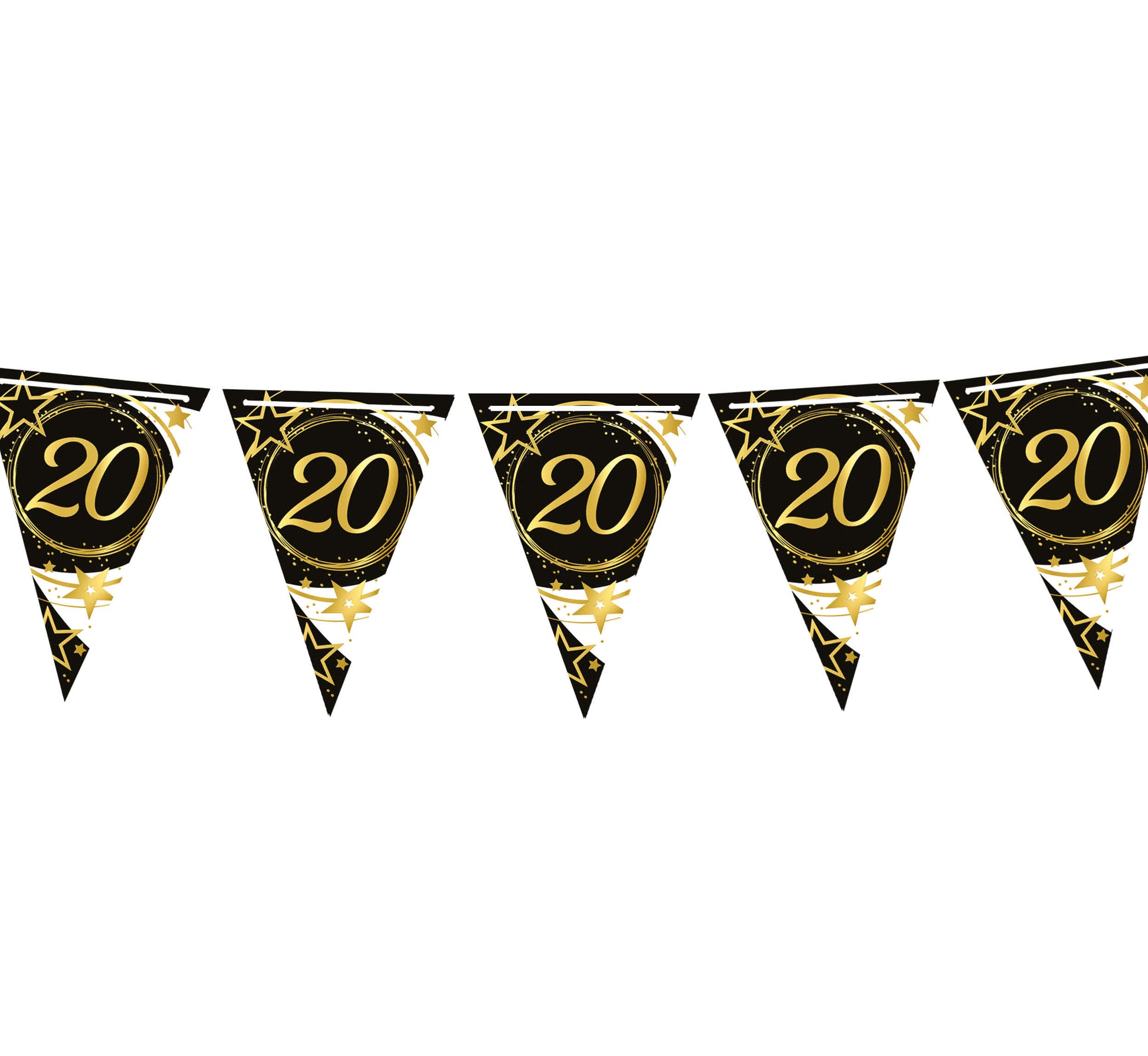 BIRTHDAY PENNANT, 300 CM, 19X27 PAPER