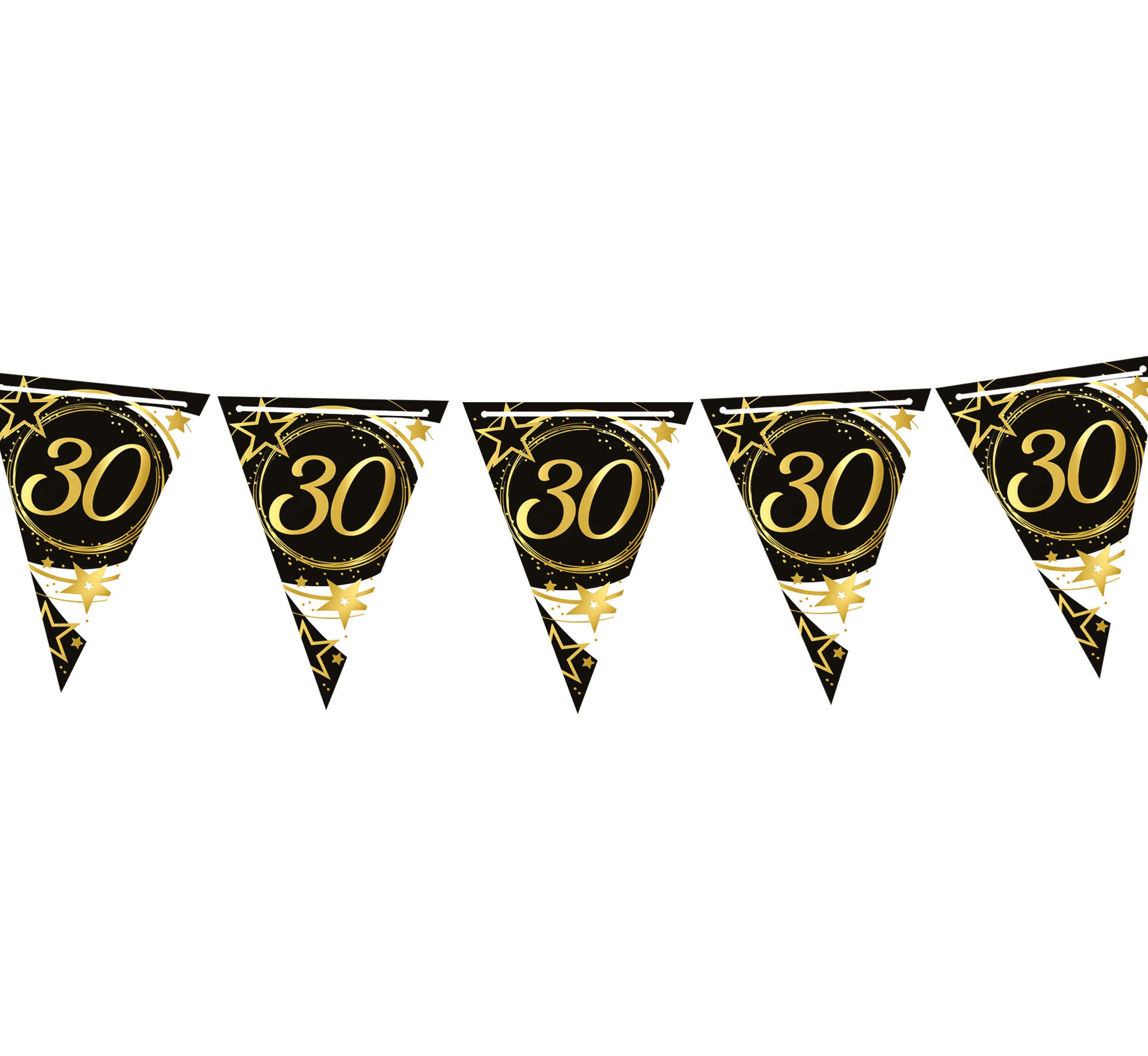 BIRTHDAY PENNANT, 300 CM, 19X27 PAPER