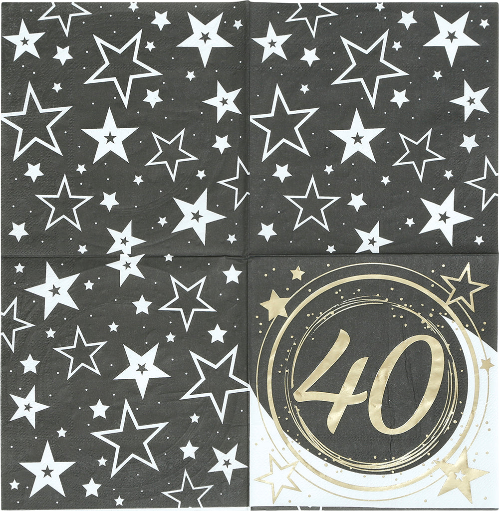 BAG 12 NAPKINS, 16X16 CMS