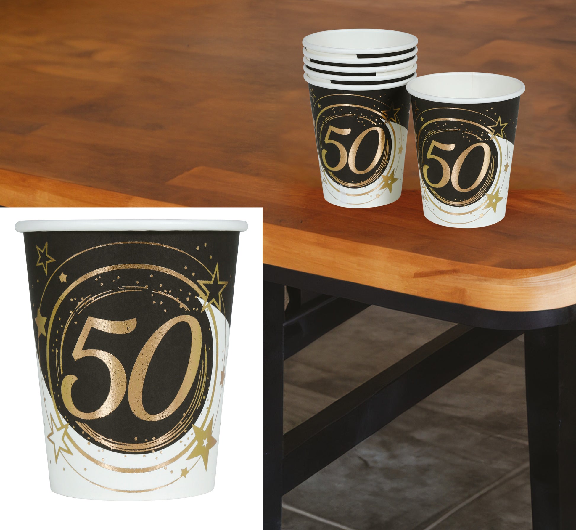 BAG: 6 GLASSES 240 ML, 9 CM