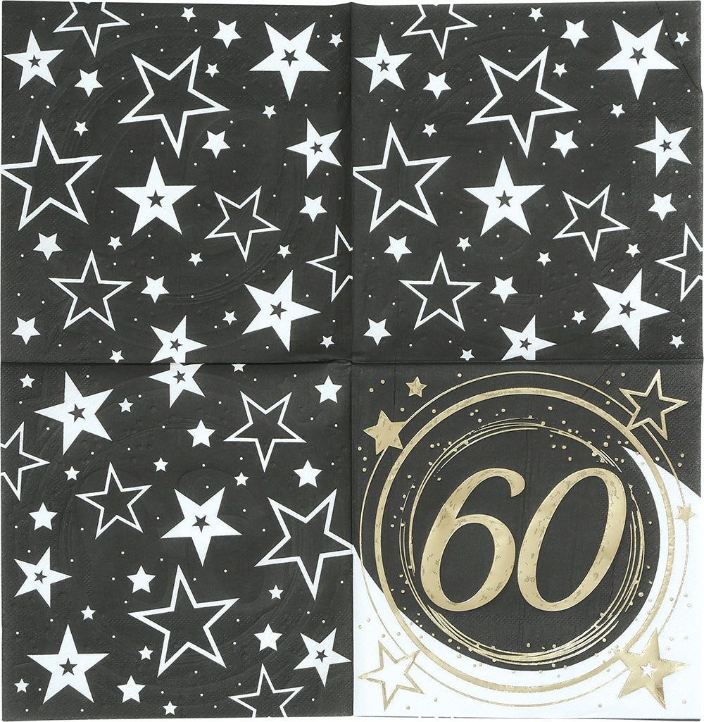 BAG 12 NAPKINS, 16X16 CMS