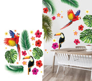 TROPICAL STICKER WALL, 70X80 CMS.