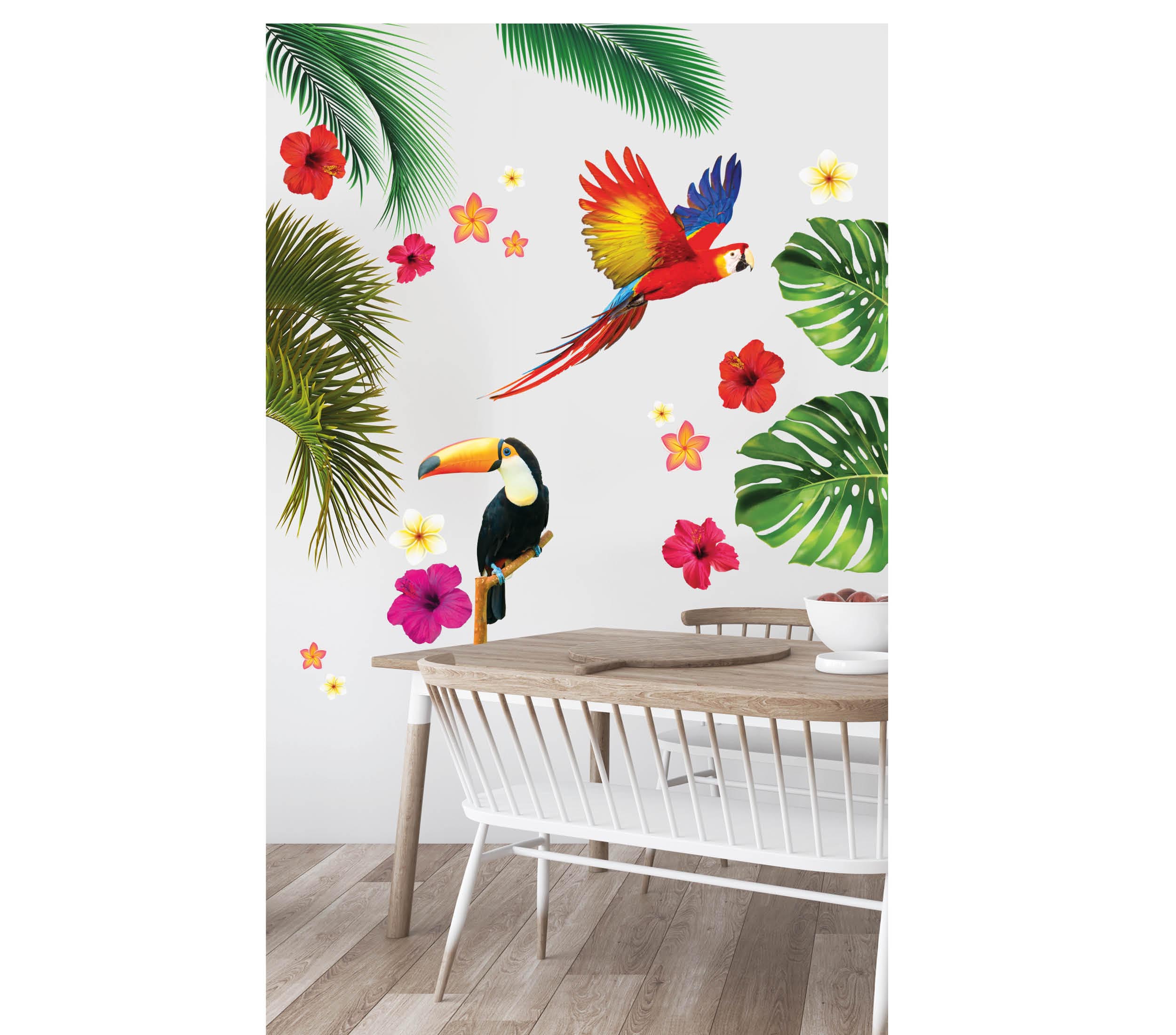TROPICAL STICKER WALL, 70X80 CMS.
