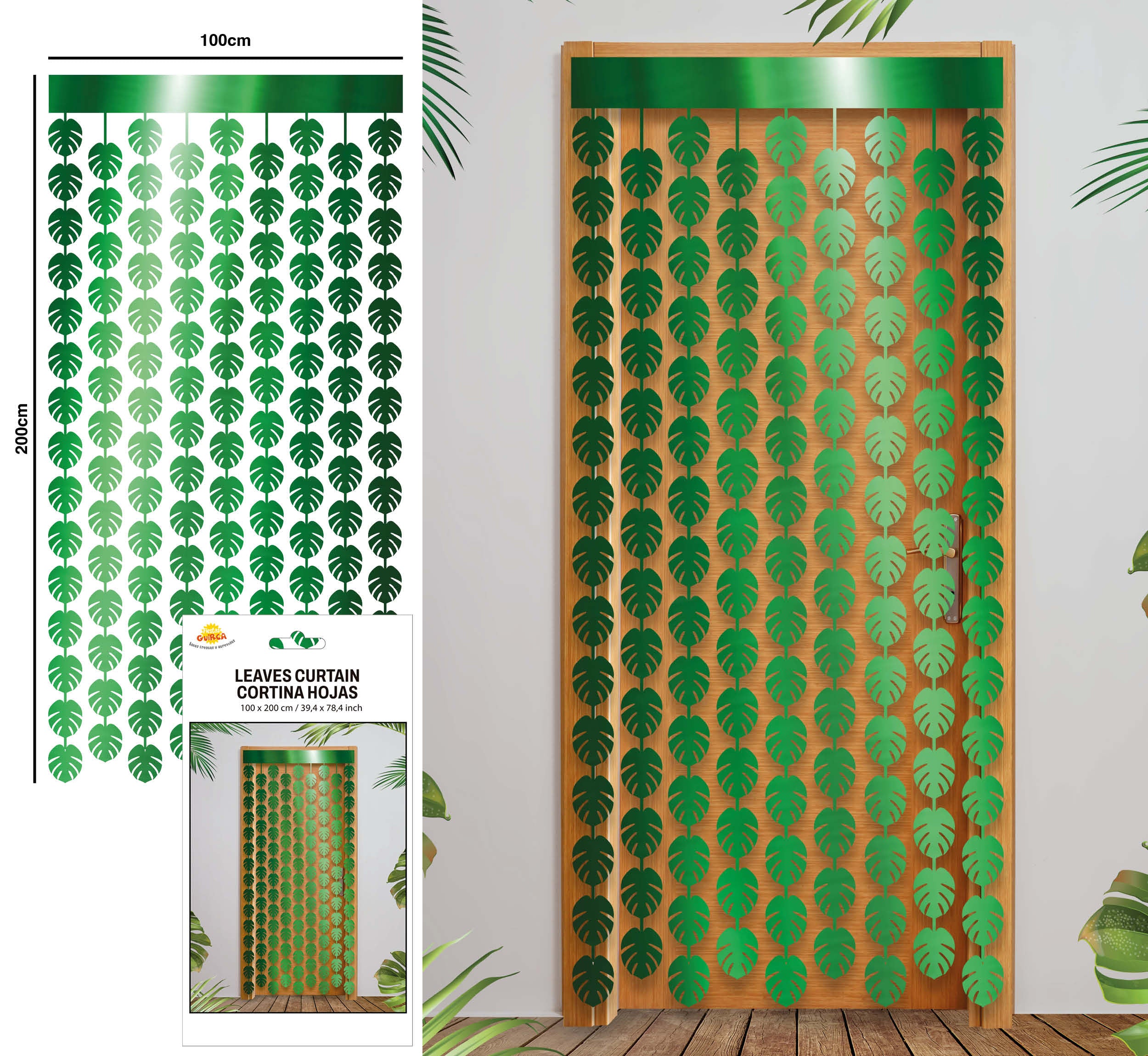 TINSEL CURTAIN, 100X200 CM