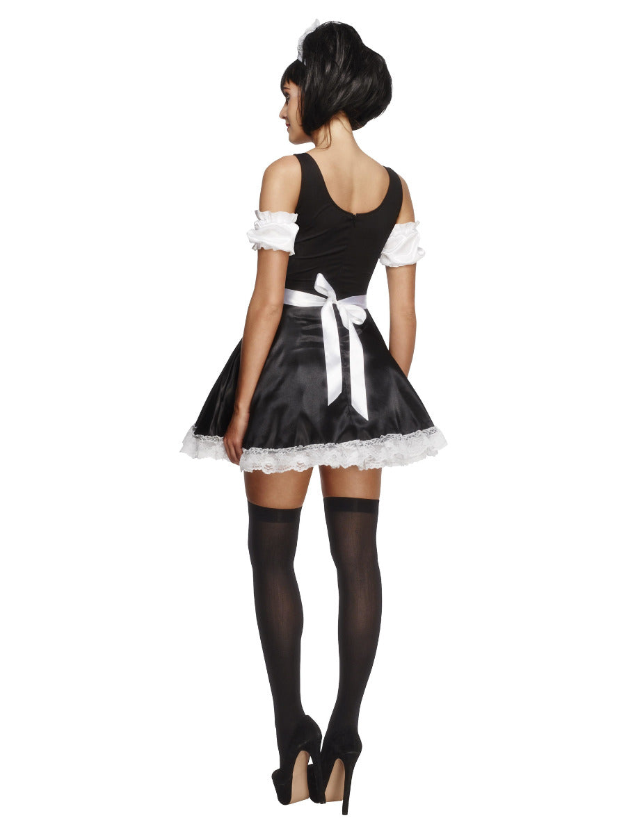Fever Flirty French Maid Costume, Black - 3