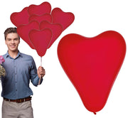 BAG OF 10 HEART BALLOONS
