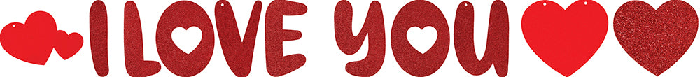 I LOVE YOU GARLAND 300 CM