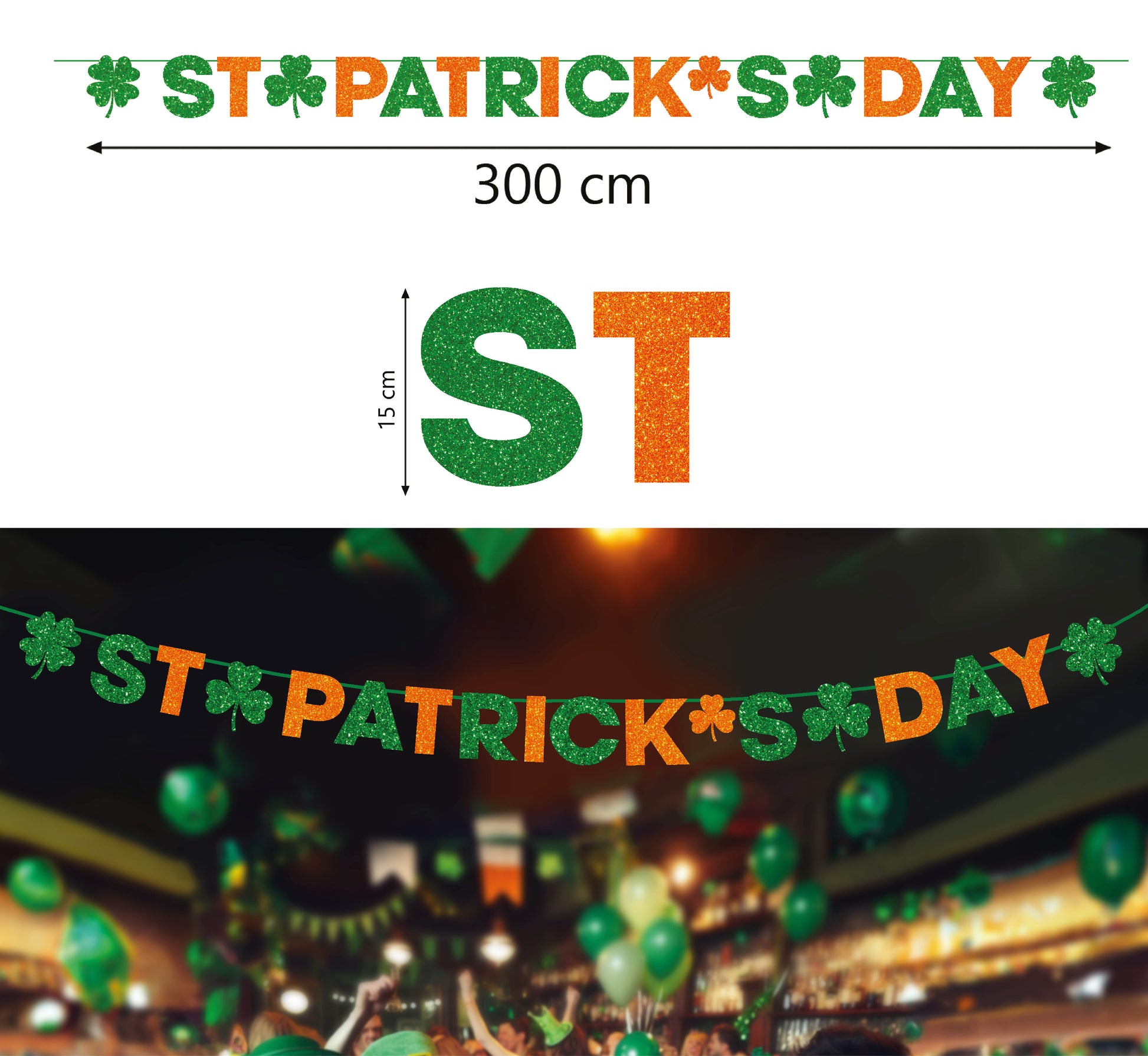 ST. PATRICK GARLAND 300 CM