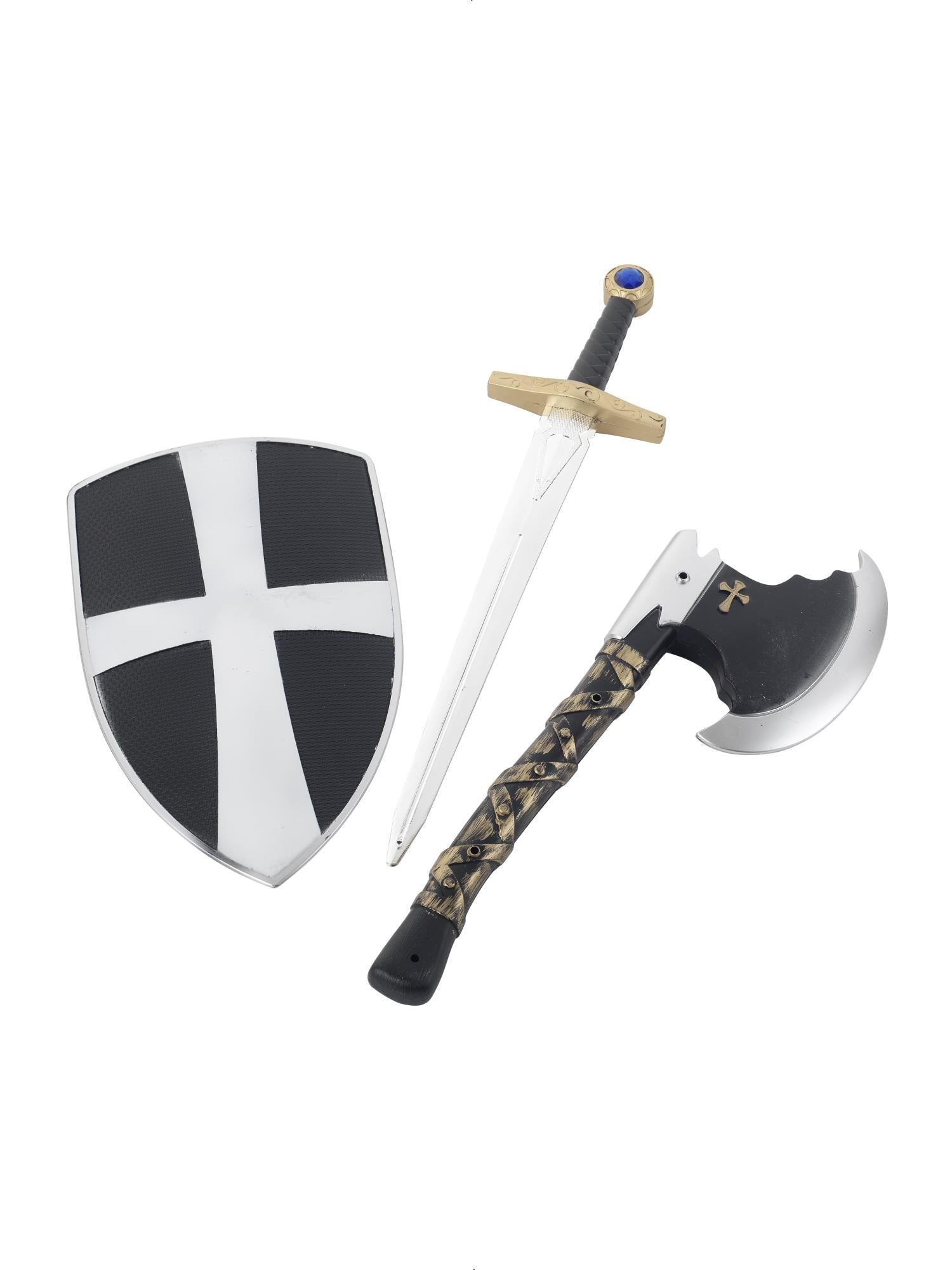 3 Piece Crusader Set, White 1