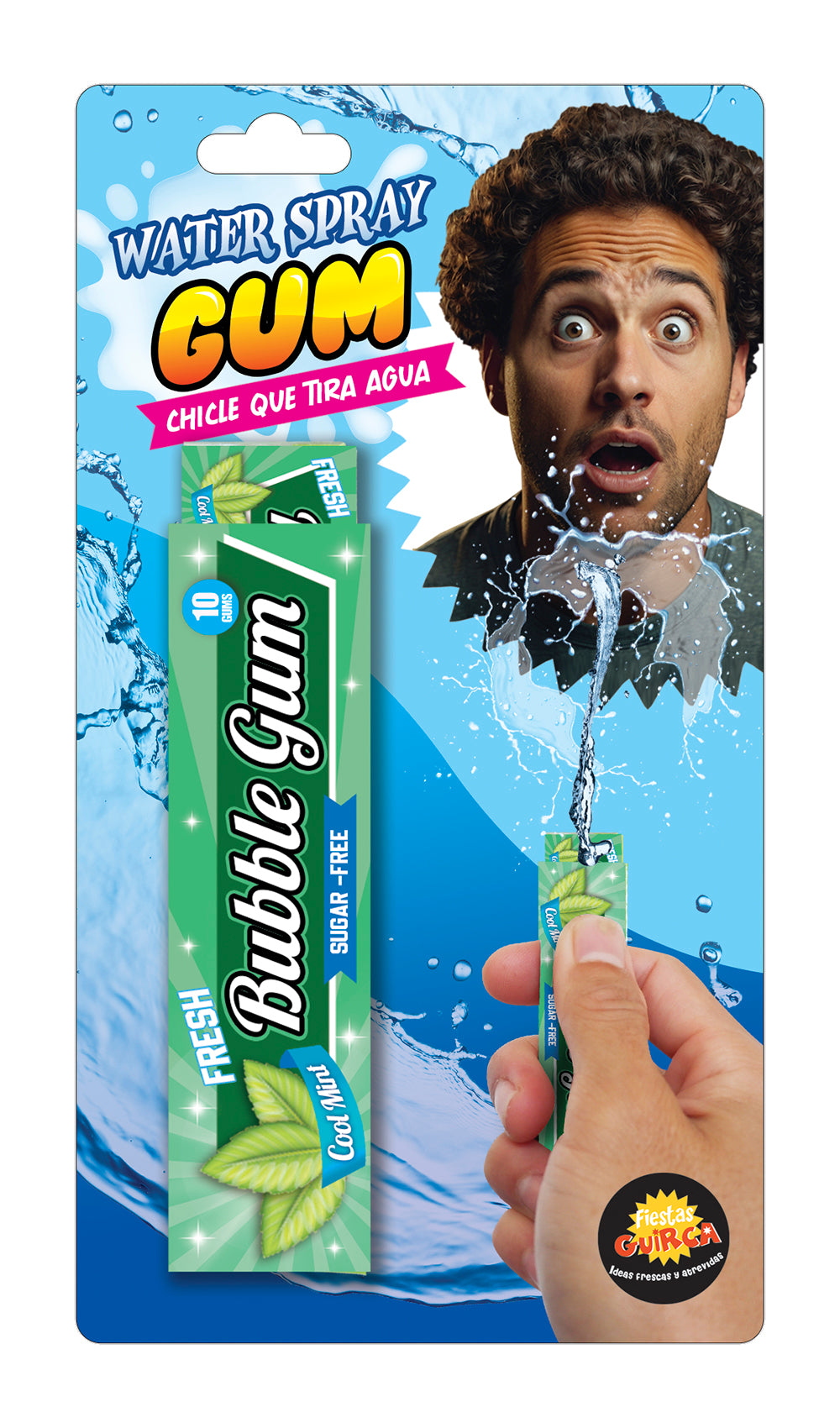 PACK OF WATER-SQUIRTING GUM