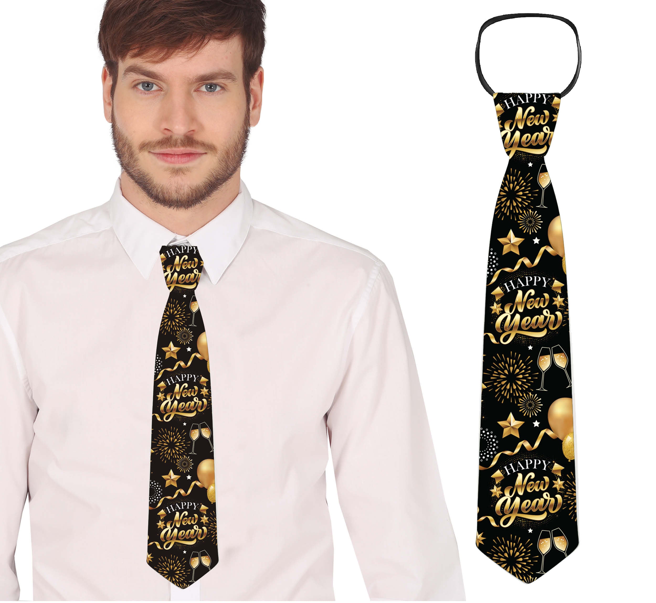 HAPPY NEW YEAR TIE 45 CM