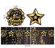 HAPPY NEW YEAR GARLAND, 300 CM, 16X16 CM