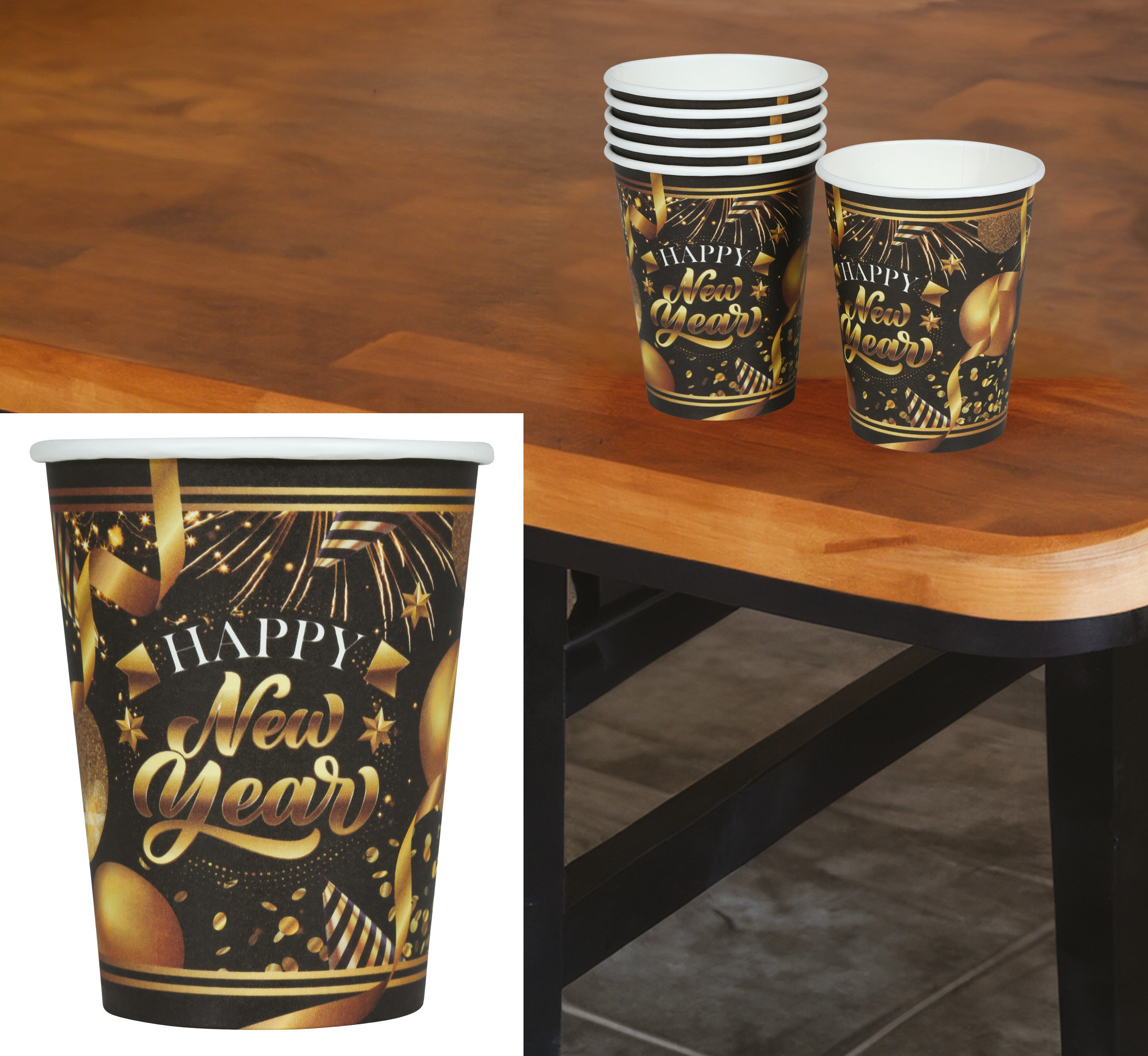 BAG: 6 GLASSES 240 ML, 9 CM