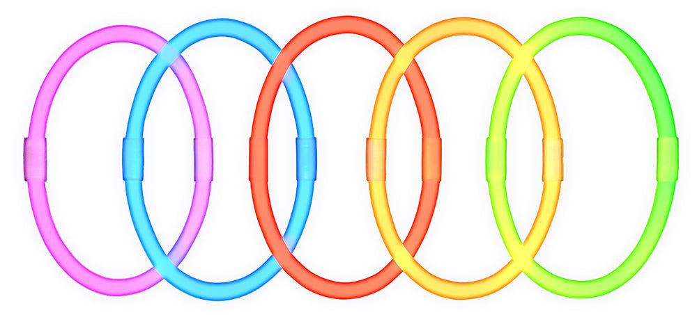 NEON LIGHT BRACELETS 15 PZ