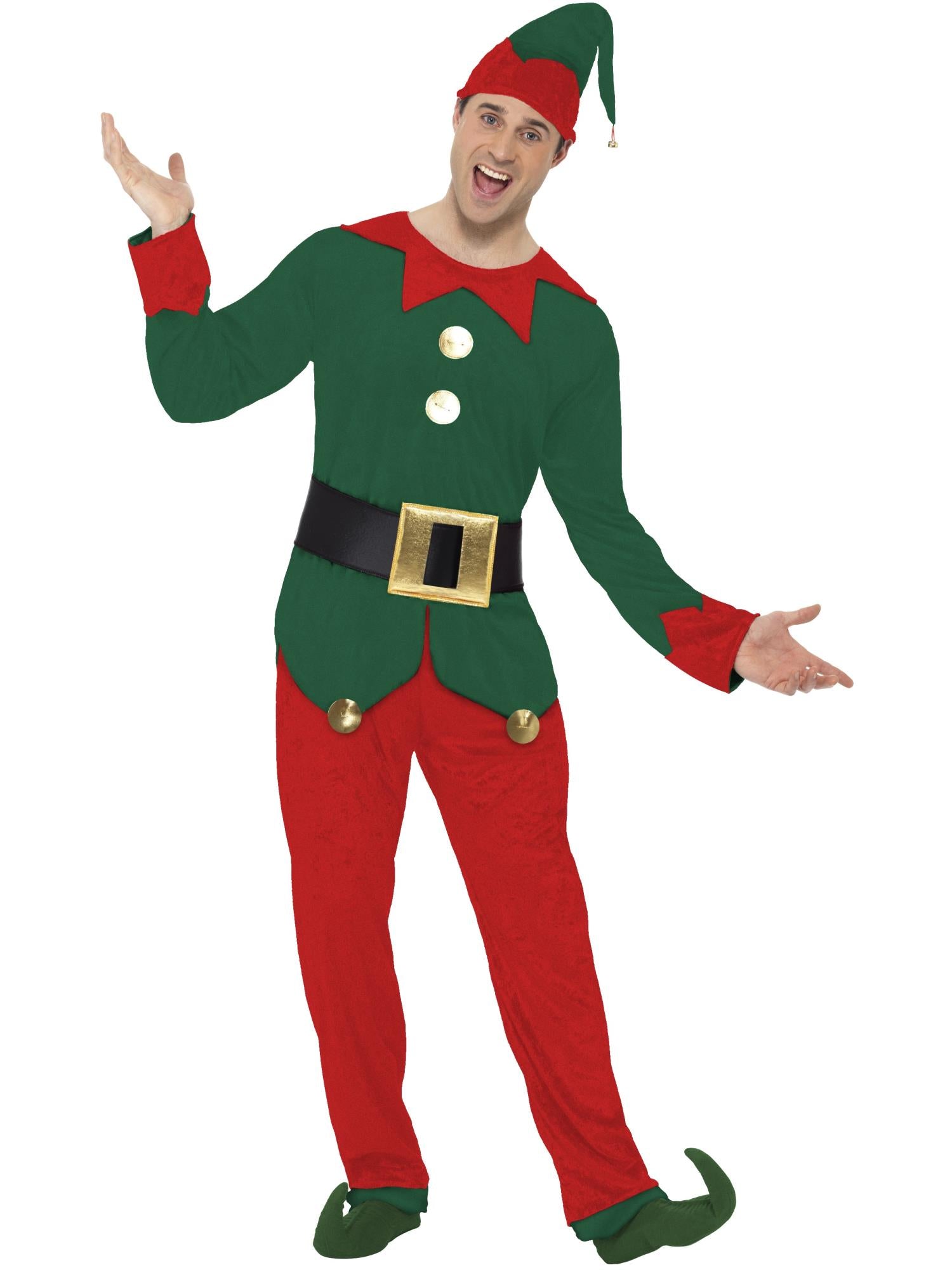Elf Costume, Red & Green 1