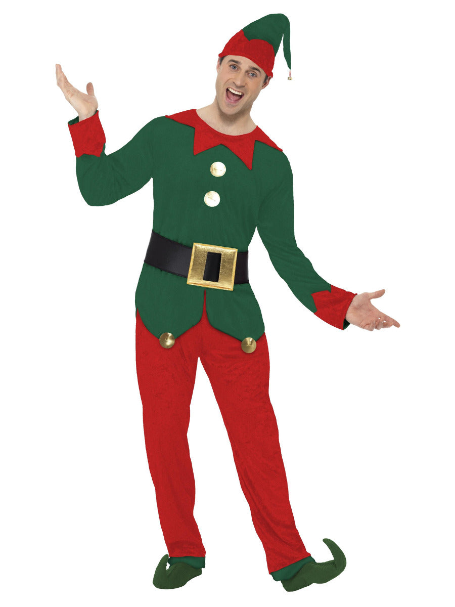 Elf Costume, Red & Green - 1