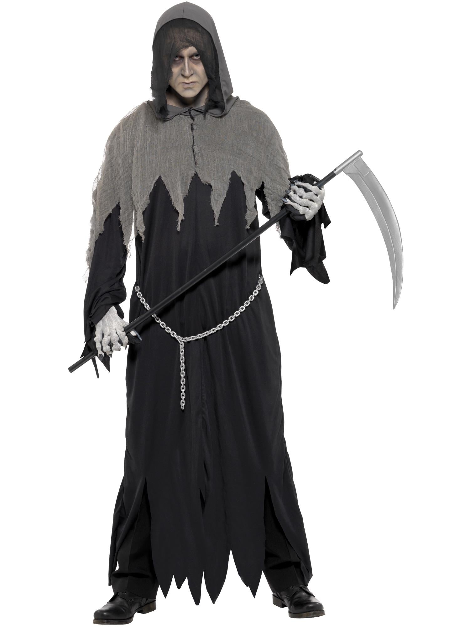 Grim Reaper Robe Costume, Black 1