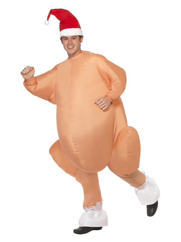 Inflatable Roast Turkey Costume, Nude - 2