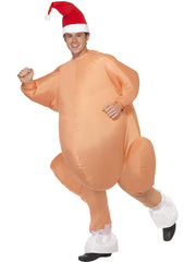 Inflatable Roast Turkey Costume, Nude 1