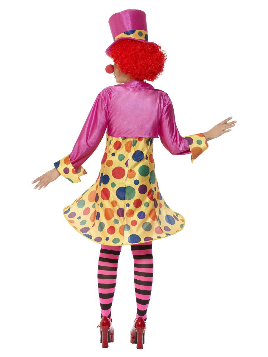 Clown Lady Costume, Multi-Coloured - 3