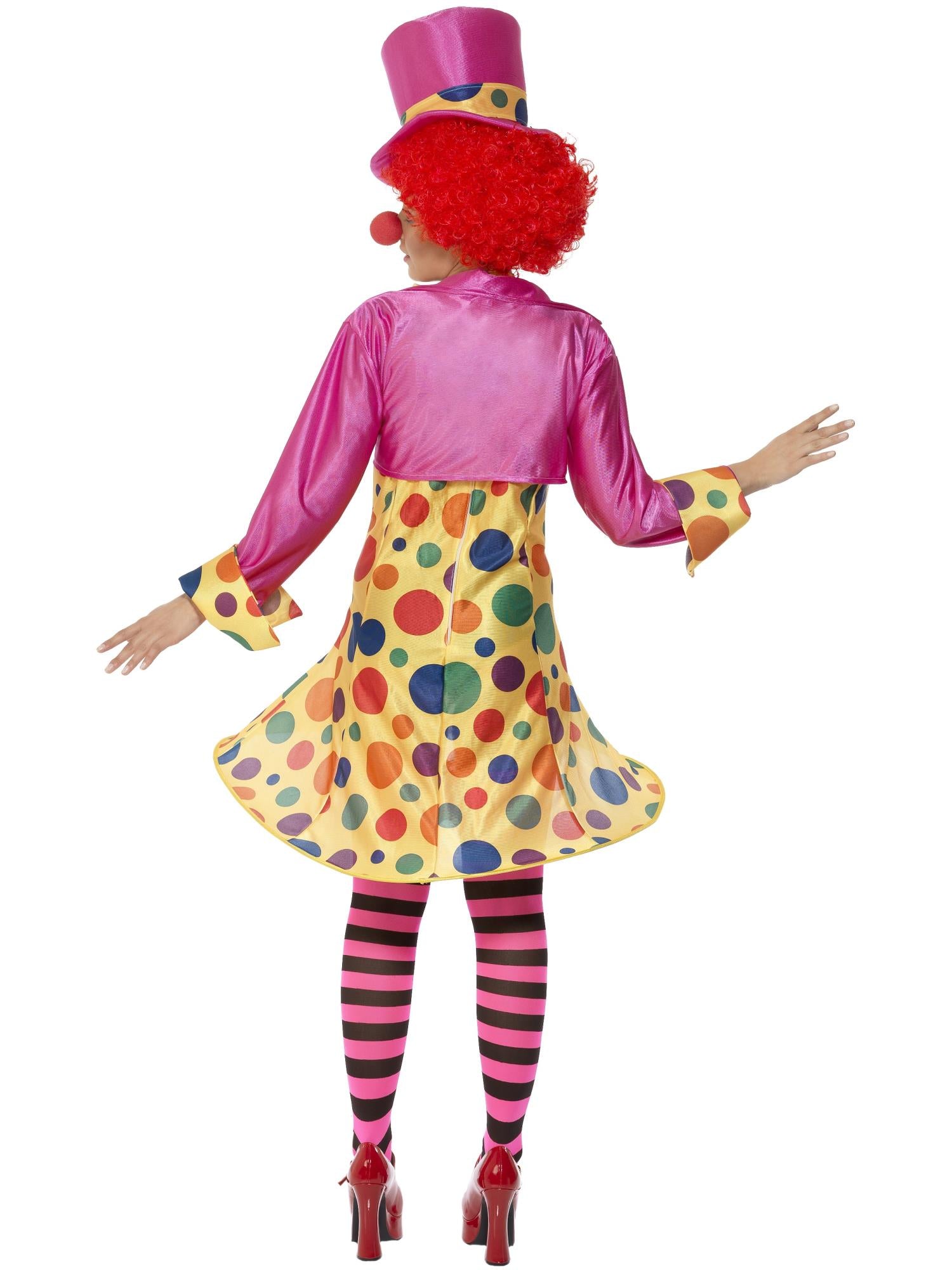 Clown Lady Costume, Multi-Coloured 2