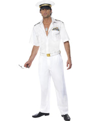 Top Gun Captain Costume, White 1